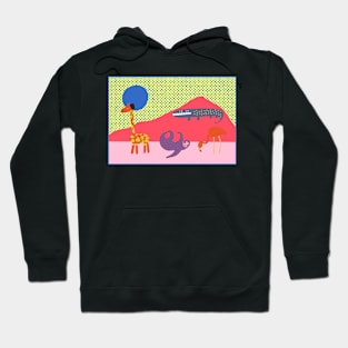 Animals in dessert Hoodie